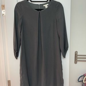 H&M Gray mid sleeve business casual dress